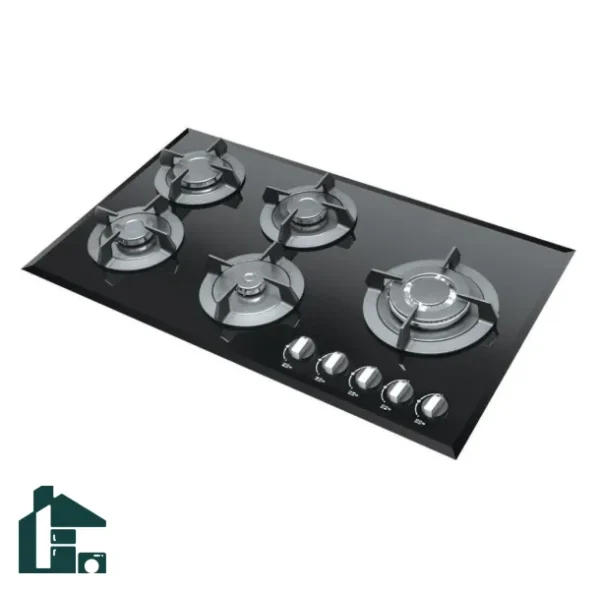 G-112 اجاق گاز تاکنو گاز 5 شعله پلو پز کنار لبه مات مدل G-112 مشکی
