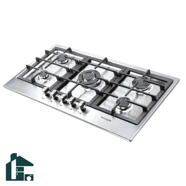 اجاق گاز 5 شعله تاکنو گاز پلو پز وسط G-116 استیل