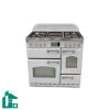 Falcon-L-5B-WS-CHROME اجاق گاز تاکنو چهار فر مدل Falcon-L-5B-WS-CHROME سفید رویه استیل دستگیره کروم