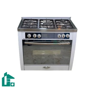 اجاق گاز تاکنو سری امپراطور مدل MEFLWS سفید رویه استیل