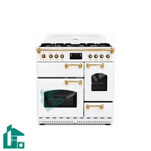 اجاق گاز تاکنو چهار فر مدل Falcon-L-5B-WW-GOLD سفید دستگیره طلایی