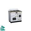 Group 1980 اجاق گاز تاکنو چهار فر مدل Falcon-L-5B-WS-GOLD سفید رویه استیل دستگیره طلایی