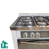 اجاق گاز تاکنو سری امپراطور مدل MEFLWS سفید رویه استیل