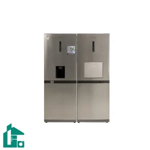 یخچال فریزرتاکنوگلد سفید و استیل مدل S 801