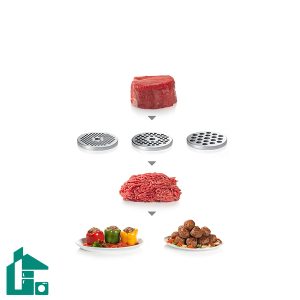 چرخ گوشت بوش مدل MFW 68680 مشکی و استیل