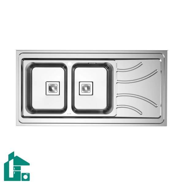 سینک ظرفشویی آلتون SR-1203L استیل سینک ظرفشویی آلتون SR-1203L استیل