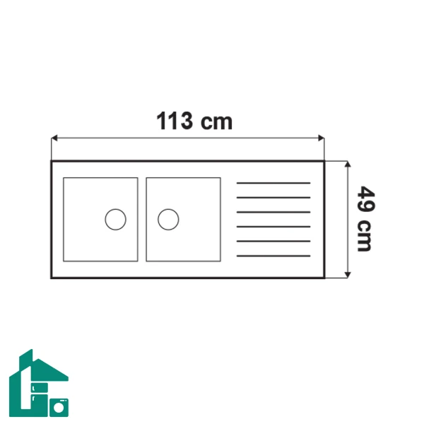 سینک ظرفشویی آلتون ST-1161 R استیل سینک ظرفشویی آلتون ST-1161 R استیل