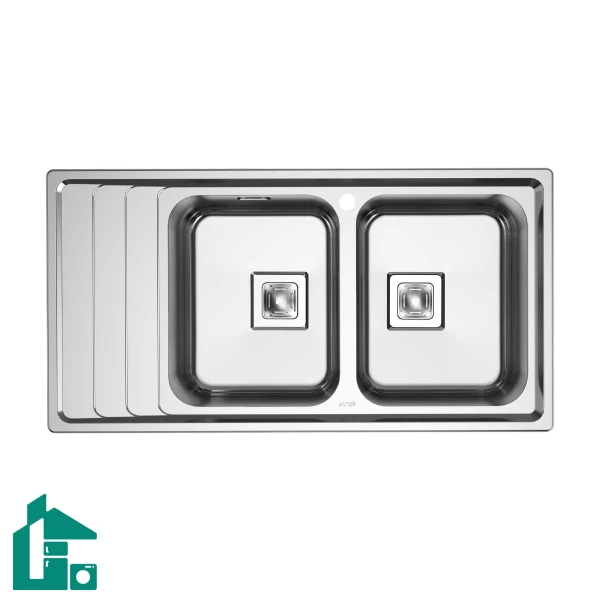 سینک ظرفشویی آلتون ST-1001 R استیل