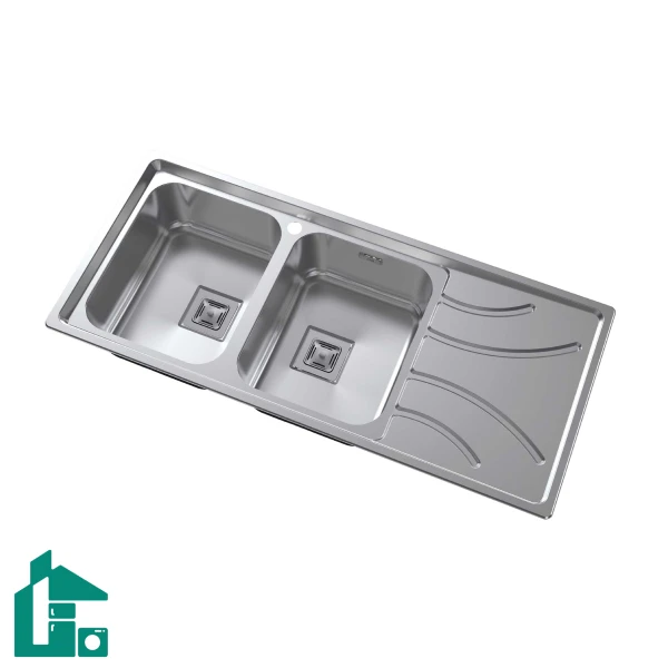 سینک ظرفشویی آلتون ST-1163 L استیل سینک ظرفشویی آلتون ST-1163 L استیل