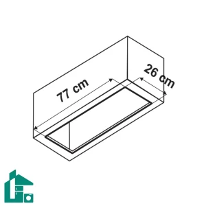 هود توکار آلتون H-810W سفید