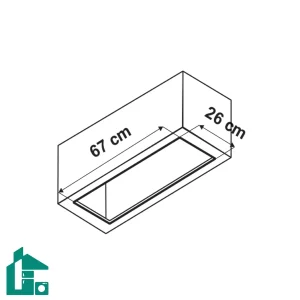هود توکار آلتون H-701BN مشکی