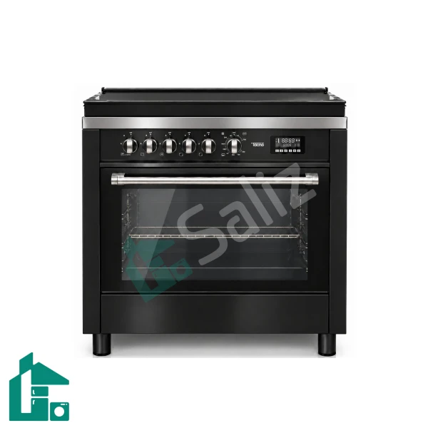 اجاق گاز تاکنوگاز مدل PLATO - BS مشکی رویه استیل