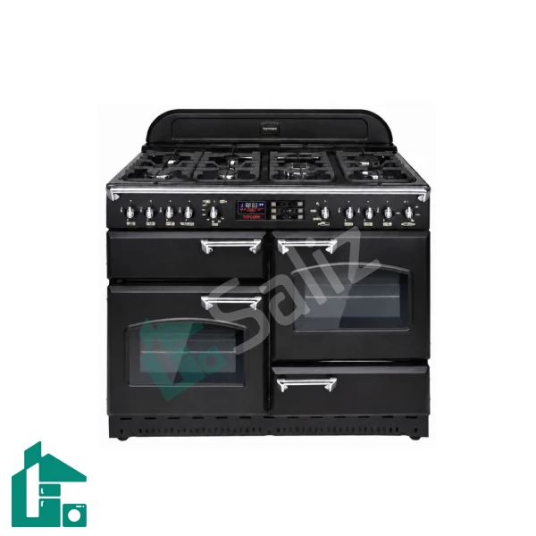 اجاق گاز تاکنو چهار فر مدل Falcon-L-7B-BB مشکی دستگیره کروم