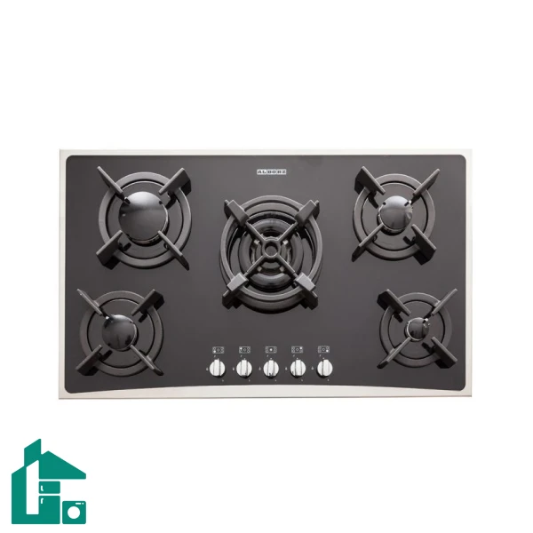 اجاق گاز رومیزی پنج شعله_ استیل البرز مدل G-5904 S مشکی استیل (2) اجاق گاز رومیزی پنج شعله استیل البرز مدل G-5904 S مشکی استیل