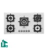 اجاق گاز رومیزی پنج شعله‌ استیل البرز مدل G-5910 w سفید