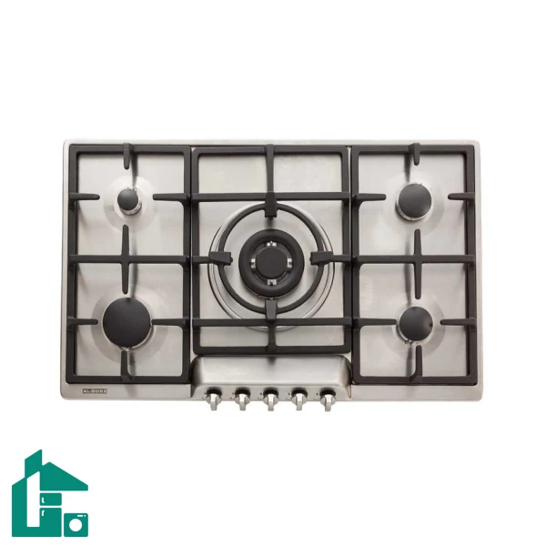 اجاق گاز رومیزی پنج شعله‌ استیل البرز مدل S-5907 استیل