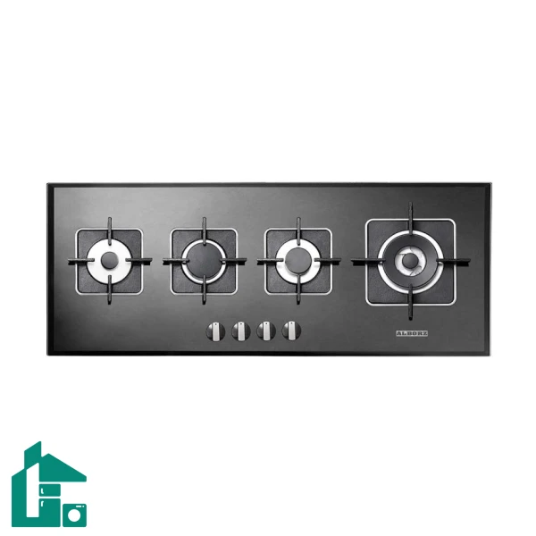 اجاق گاز رومیزی چهار شعله‌ استیل البرز مدل G-4101 مشکی