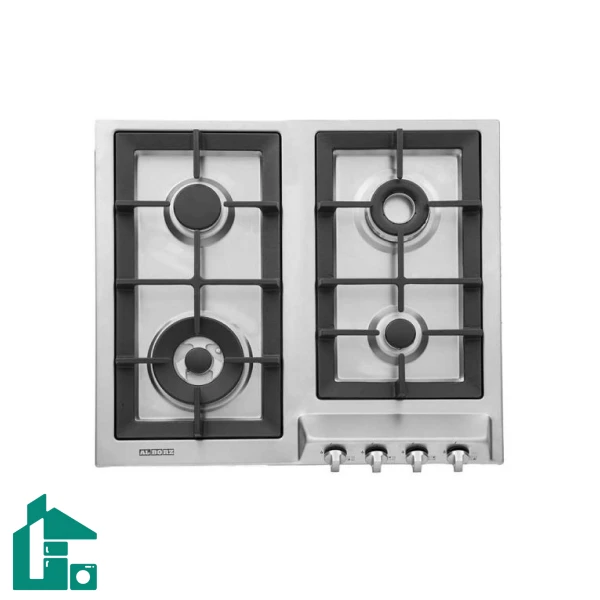 اجاق گاز رومیزی چهار شعله‌ استیل البرز مدل S-4605 استیل